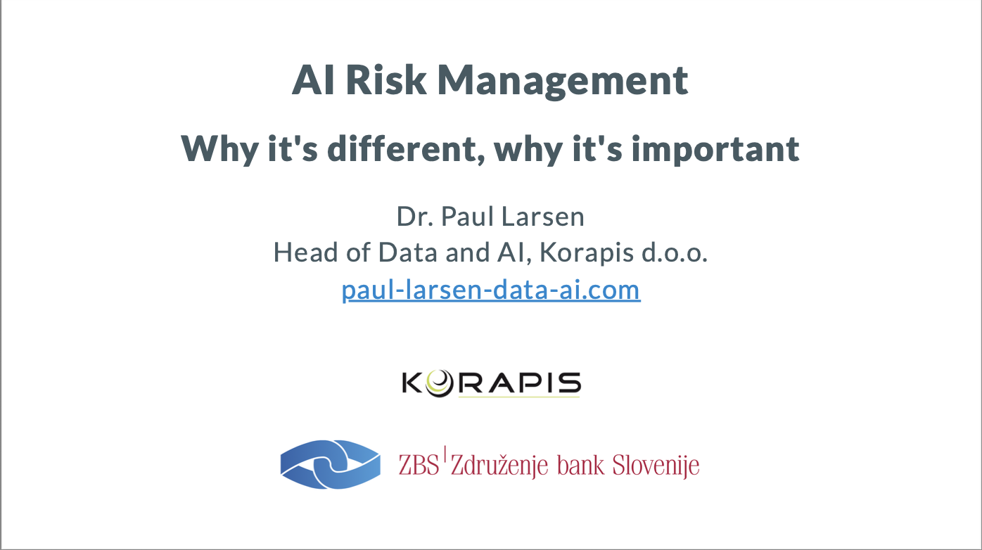 AI Risk Management Title Slide